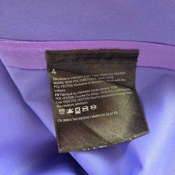 Lululemon Waterproof Hiking Half Zip Pullover Light Electric Indigo Size 4 Gorp - Picture 7 of 9